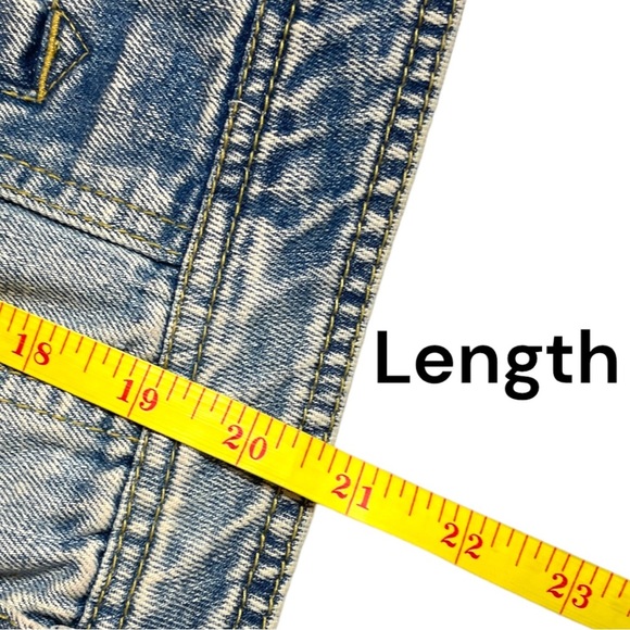 Vintage Y2K Jalate Jeans Acid Wash Denim Jean Button Jacket Size Large - Picture 12 of 13